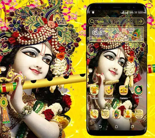 Play Krishna Ji Launcher Theme  and enjoy Krishna Ji Launcher Theme with UptoPlay