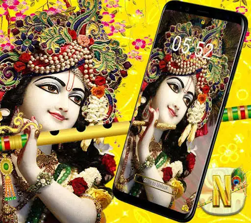Play Krishna Ji Launcher Theme as an online game Krishna Ji Launcher Theme with UptoPlay