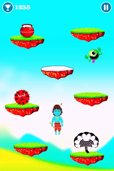 Play Krishna Jump as an online game Krishna Jump with UptoPlay