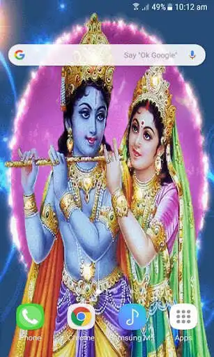 Play Krishna Radha Live Wallpaper as an online game Krishna Radha Live Wallpaper with UptoPlay