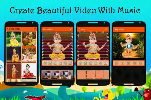 Play APK Krishna Video Maker- Bal Krishna Video Editor  and enjoy Krishna Video Maker- Bal Krishna Video Editor with UptoPlay com.airtechinfosoft.krishnavideomaker