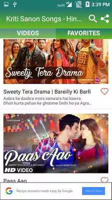 Play Kriti Sanon Songs - Hindi Video Songs
