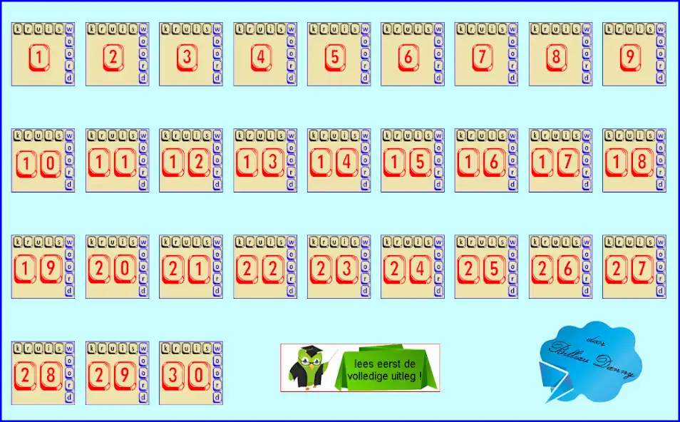 Play Kruiswoordraadsels voor kids as an online game Kruiswoordraadsels voor kids with UptoPlay