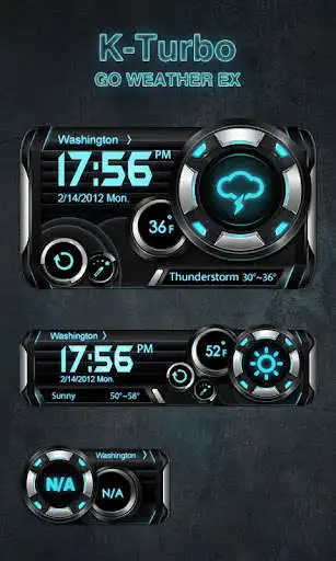 Play K-Turbo Weather Widget Theme