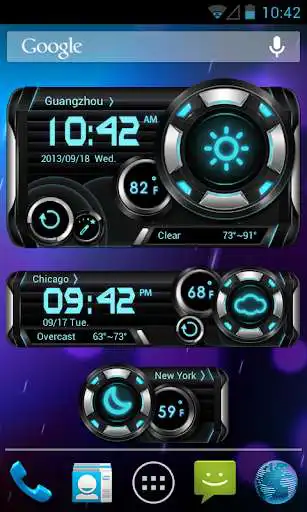 Play K-Turbo Weather Widget Theme