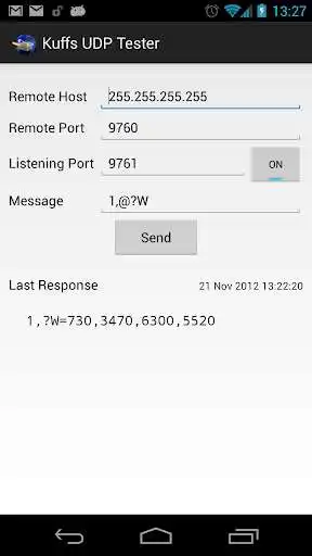 Play Kuffs UDP Tester  and enjoy Kuffs UDP Tester with UptoPlay