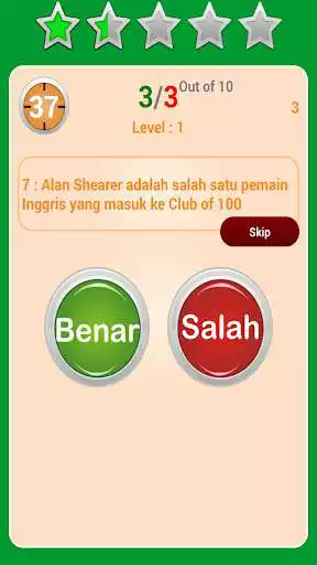 Play APK Kuis Benar Salah Sepak Bola  and enjoy Kuis Benar Salah Sepak Bola with UptoPlay com.tokoonline168.apps.kuisbenarsalahsepakbola