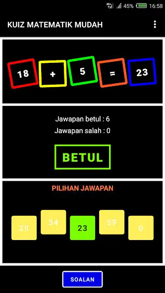 Play Kuiz Matematik Mudah  and enjoy Kuiz Matematik Mudah with UptoPlay