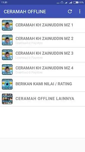 Play Kumpulan Ceramah Offline KH Zainuddin MZ 1  and enjoy Kumpulan Ceramah Offline KH Zainuddin MZ 1 with UptoPlay