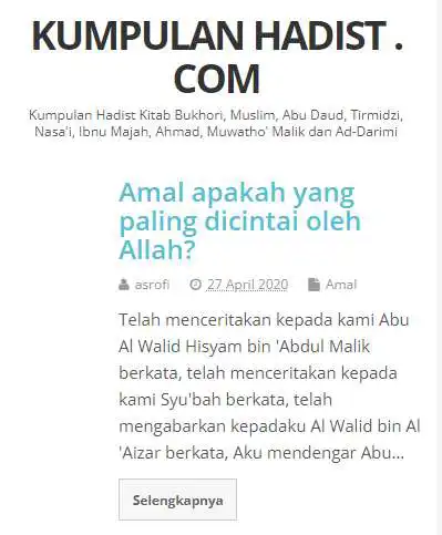 Play Kumpulan Hadist and enjoy Kumpulan Hadist with UptoPlay Play Kumpulan Hadist and enjoy Kumpulan Hadist with UptoPlay