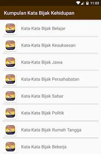 Play Kumpulan Kata Bijak Kehidupan as an online game online Kumpulan Kata Bijak Kehidupan with UptoPlay com.Ahbar.KumpulanKataBijakKehidupan Play Kumpulan Kata Bijak Kehidupan as an online game Kumpulan Kata Bijak Kehidupan with UptoPlay