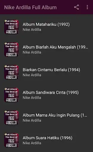 Play Kumpulan Lagu Nike Ardilla MP3 Full Album Lengkap as an online game Kumpulan Lagu Nike Ardilla MP3 Full Album Lengkap with UptoPlay
