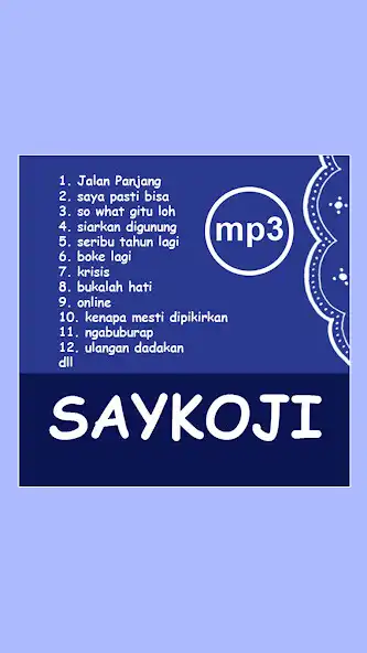 Play Kumpulan Lagu Saykoji Lirik as an online game Kumpulan Lagu Saykoji Lirik with UptoPlay