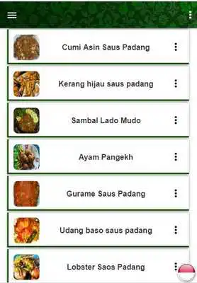 Play Kumpulan Resep Masakan Padang terkenal GRATIS