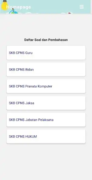 Play Kumpulan Soal Latihan SKB SKD CPNS  and enjoy Kumpulan Soal Latihan SKB SKD CPNS with UptoPlay