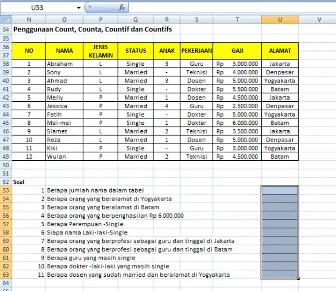 Play Kumpulan Soal-Soal Excel as an online game Kumpulan Soal-Soal Excel with UptoPlay