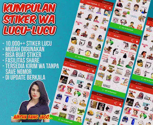 Play Kumpulan Stiker Lucu for WAStickerApps  and enjoy Kumpulan Stiker Lucu for WAStickerApps with UptoPlay