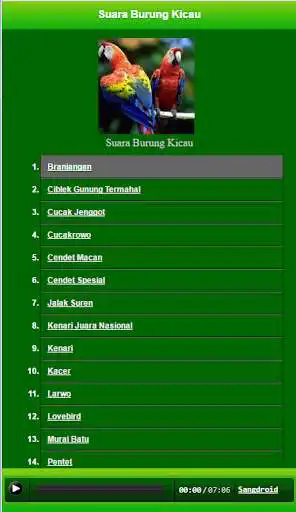 Play Kumpulan Suara Burung Kicau