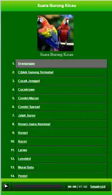 Play Kumpulan Suara Burung Kicau