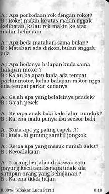 Play Kumpulan Tebakan Lucu Pilihan Play Kumpulan Tebakan Lucu Pilihan