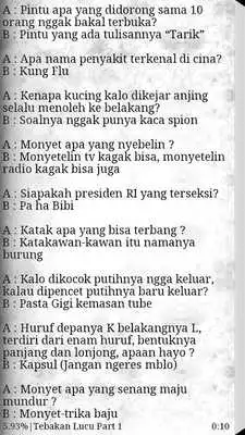 Play Kumpulan Tebakan Lucu Pilihan Play Kumpulan Tebakan Lucu Pilihan