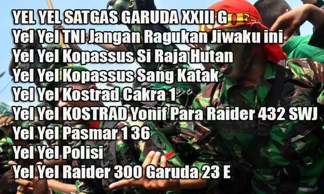 Play Kumpulan Yel Yel TNI Terbaik