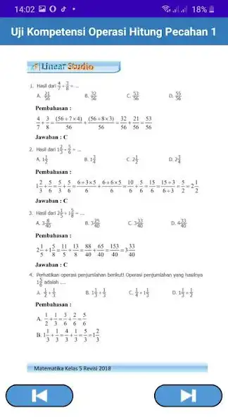 Play Kunci Jawaban Matematika Kelas 5 dan Pembahasan as an online game Kunci Jawaban Matematika Kelas 5 dan Pembahasan with UptoPlay
