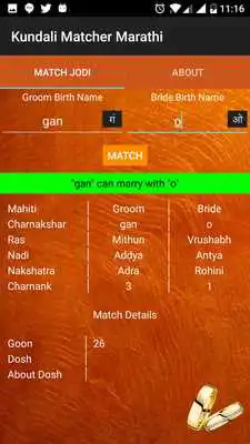 Play Kundali Matcher Marathi