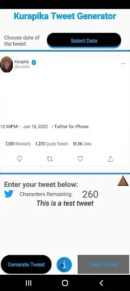 Play Kurapika Tweet Generator as an online game Kurapika Tweet Generator with UptoPlay