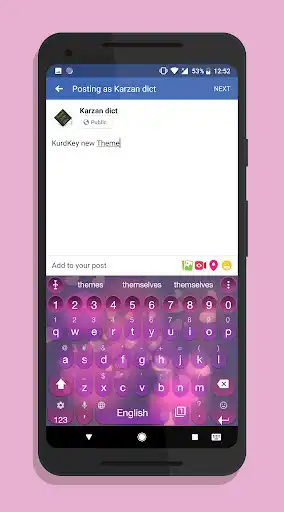 Play KurdKey Theme Anim Pink Heart