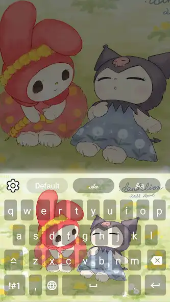 Play Kuromi and My Melody keyboard as an online game Kuromi and My Melody keyboard with UptoPlay