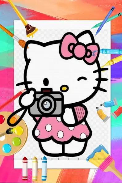 Play Kuromi Coloring Book as an online game Kuromi Coloring Book with UptoPlay