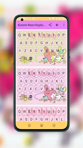 Play Kuromi Theme Keyboard Neon as an online game Kuromi Theme Keyboard Neon with UptoPlay