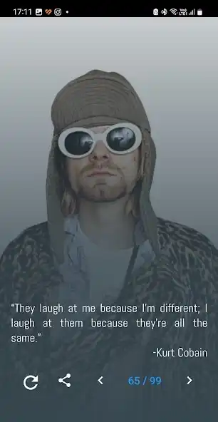 Play Kurt Cobain Quotes and Lyrics  and enjoy Kurt Cobain Quotes and Lyrics with UptoPlay