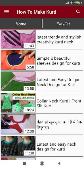 Play Kurti CuttingStitching videos  and enjoy Kurti CuttingStitching videos with UptoPlay