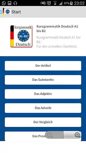 Play Kurzgrammatik Deutsch as an online game Kurzgrammatik Deutsch with UptoPlay