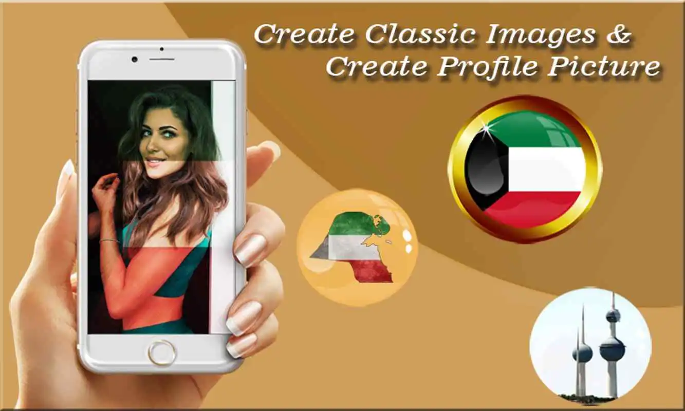 Play Kuwait Flag Photo Editor
