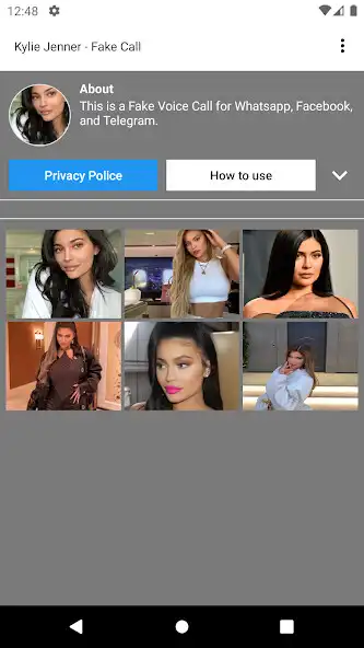 Play Kylie Jenner - Fake Call  and enjoy Kylie Jenner - Fake Call with UptoPlay