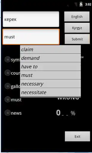 Play Kyrgyz English Dictionary as an online game Kyrgyz English Dictionary with UptoPlay