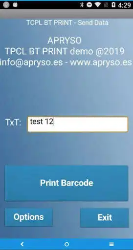 Play Label BT Print Demo (TPCL version)  and enjoy Label BT Print Demo (TPCL version) with UptoPlay