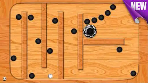 Play APK Labirinth Puzzle 2D  and enjoy Labirinth Puzzle 2D with UptoPlay lv.good_bandit_games.labyrinth.ball.hole.puzzle.control.roll.puzzle.interesting.button.free_game