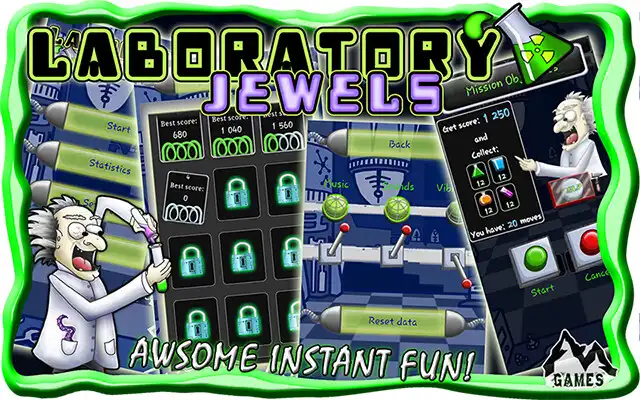 Play Laboratory Jewels as an online game Laboratory Jewels with UptoPlay