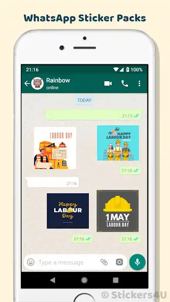 Play Labor Day Wishes Sticker 2023 as an online game Labor Day Wishes Sticker 2023 with UptoPlay