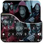 Free play online La casa de Papel  Keyboard Theme Emoji APK