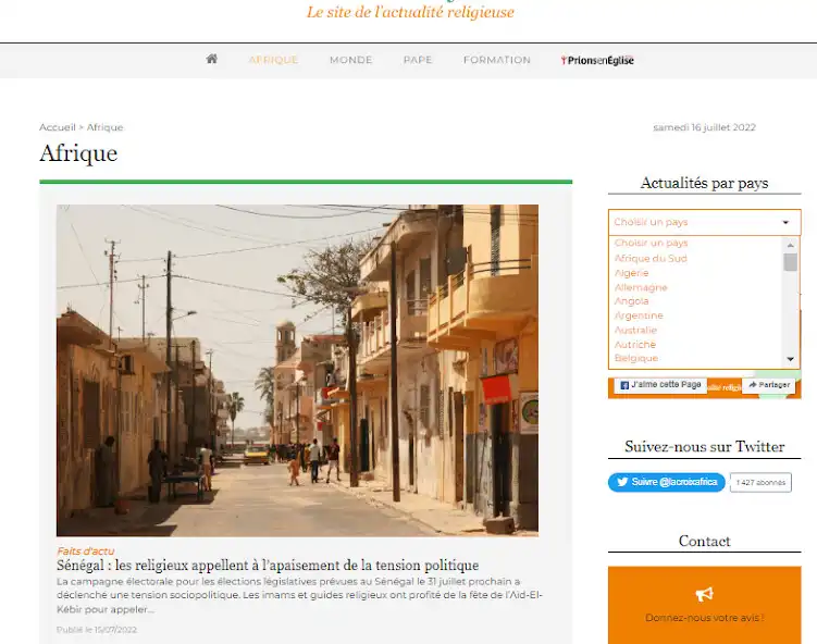 Play La Croix Afrique as an online game La Croix Afrique with UptoPlay