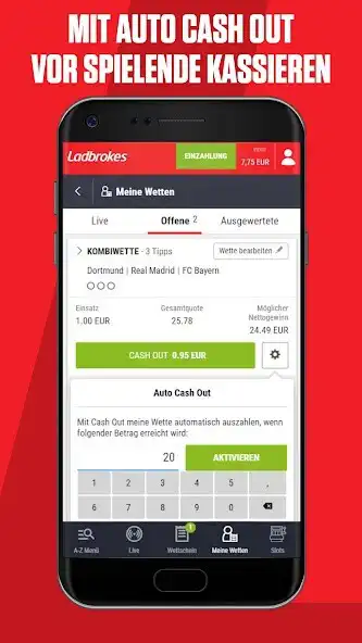 Play Ladbrokes – Sportwetten App as an online game Ladbrokes – Sportwetten App with UptoPlay