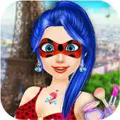 Free play online Ladibug Dress up salon APK