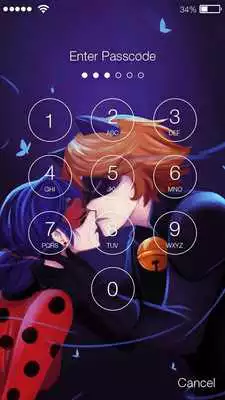 Play Ladybug Beautiful Cute Art Superheroes Screen Lock