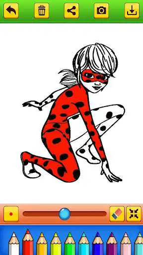 Play ladybug coloring cartoon pages HD  and enjoy ladybug coloring cartoon pages HD with UptoPlay