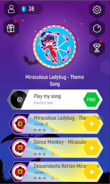 Play Ladybug Magic Tiles Hop Edm Rush  and enjoy Ladybug Magic Tiles Hop Edm Rush with UptoPlay